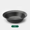 Juego de Platos Negros Portátiles para Exteriores Acero Inoxidable Retro Tazón Sierra Recubierto de Titanio Estilo Lujo Ligero Vajilla Negra Mate