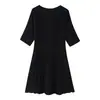 Para Comercio Exterior Europeo y Americano Transfronterizo Ropa de Mujer Artículo Más Vendido en Aliexpress 26 Otoño Temprano Nuevo Vestido de Punto Holgado Elegante y a la Moda