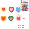 Directo de Fábrica Lindo Estampado de Corazón de Durazno Cadena de Madera para Mascotas Letrero de Fruta Amor Accesorios de Cuentas de Madera Accesorios para el Cabello Accesorios