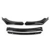 Spoiler Frontal Universal com Padrão de Fibra de Carbono para Modificação de Carro, Geração Décima do Civic, Lábio Frontal Dedicado, Protetor de Canto Anticolisão, Para-choque Dianteiro
