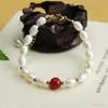 Pulseira de Pérolas de Água Doce Naturais Ai Yu, Pulseira de Ágata, Colar, Acessórios de Joias, Dropshipping para Transmissão ao Vivo S1071032