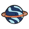 Astronauta Espacial Planeta Desenho Animado Sapatos de Furo em PVC Tema Flor Universo Fivela de Sapato de Borracha Macia Acessórios para Sapatos de Jardim DIY