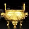 Ornamenta Ornamento Queimador de Incenso de Cobre para Uso Interno em Casa, para Oferta ao Buda, para Queimar Incenso, Tripé de Três Pernas Extra Grande