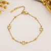 Pulseira de Aço Titânio Coração Cruzada Mais Vendida para Mulheres, Nicho Dourado, Luxo Leve, Banhada a Ouro 18K, Não Desbota, Pulseira Simples e Versátil