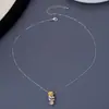 Novo Colar com Pingente de Flor Rosa Tridimensional Chinesa Brincos Design Retrô Rosa com Espinho Conjunto de Flores Miniatura Exquisito