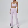 Ropa Deportiva de Yoga para Mujer Traje Verano Transpirable Top Sujetador Chaleco Levantamiento de Glúteos Pantalones de Trompeta Ropa de Fitness Venta al por Mayor