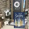 Navidad Transfronteriza Más Vendido Árbol de Navidad Elfo Festividad Decoración de Patio Bandera de Jardín Bandera de Lino Doble Cara Personalización