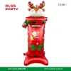 Base de Árbol de Navidad Grande 3D Empaquetada Individualmente Transfronteriza Decoración de Muñeco de Nieve Papá Noel Globos de Papel de Aluminio Festivos Venta al por Mayor