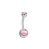 Gaibi acero inoxidable Opalo clavo para ombligo acrílico Anillo para ombligo de Opalo joyería simple hebilla para ombligo de opalo imitación fabricante en stock