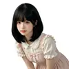 Fábrica por atacado peruca feminina cabelo curto coreano air bangs bobo cabeça fofa rosto peruca chapelaria uma geração de cabelo