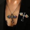 Broche de Dragón de Esmalte Colorido Retro Popular Transfronterizo Europeo y Americano para Mujeres y Hombres, Pin Accesorio para Traje, Collar