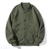 Chamarra Polar para Hombre Marca de Moda Invierno Forrada de Polar Engrosada Holgada Talla Grande Sudadera Chaqueta Cálida de Invierno para Hombre