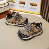 Sapatos de caminhada ao ar livre para crianças, primavera e outono, unissex, antiderrapantes, respiráveis, estilo "dad shoes", adequados para crianças pequenas e bebês