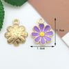 Fabricante de Acessórios de Joias Estilo Floral, Atacado de Joias Artesanais DIY de Liga, Acessórios de Joias DIY com Gotejamento de Óleo Transfronteiriços