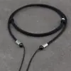 Colar Cordão para Pingente Tecido à Mão de Ágata Prateada de Xizang Cordão Especial para Pingente Cruzado Tianzhu Pingente Masculino Pingente de Alta Qualidade