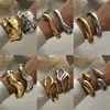 Pulsera Geométrica Exagerada con Cortes Personalizados Transfronteriza Europea y Americana Moda Industria Pesada Diseño de Nicho Aleación Fotosensible Pulsera