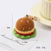 Chaveiro de Boneca de Comida Crochê Feito à Mão, Pingente de Lancheira de Frutas Fofo, Decoração de Mochila para Casal Atacado