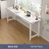 Mesa larga simple habitación de alquiler uso doble capa contra la pared escritorio rectangular escritorio para computadora sala de estar del hogar mesa para dos personas