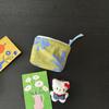 Monedero pequeño de mano con cordón, monedero para tarjetas bancarias, pintalabios, bolso para chicas, llavero, auriculares, funda con cojín de aire para tarjetas
