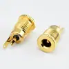 Enchufe de Alimentación DC Chapado en Oro DC-099 Chapado en Oro Alta Corriente de Carga Enchufe Hembra DC 5.5*2.1 Conector DC Metálico