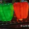 Lâmpada Esboço Fazenda de Frutas e Vegetais Picantes Escultura em Fibra de Vidro Iluminação de Parque Decoração de Paisagem Cena Noturna Lâmpada de Paisagem de Mercado Noturno