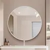 Espejo Redondo Simple para Baño Montado en Pared, Espejo de Baño, Espejo de Tocador, Espejo para Lavabo, Vidrio Montado en Pared sin Taladro Estilo Nuevo