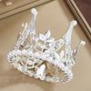 Accesorios de Corona de Ramo de Flores, Coronas de Cumpleaños para Decoración de Pasteles, Adornos de Perlas, Tocados de Novia, Fiesta Transfronteriza