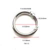 Hebilla Redonda para Equipaje de Punto Aleación de Zinc Anillo de Resorte Anillo Abierto Hebilla de Resorte Venta al por Mayor Accesorios de Hebilla de Anillo para Llavero