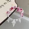 Pulsera Joyería de Mano Pulsera de Mariposa Morada Pulsera de Cristal de Imitación Pulsera para Mujer Joyería de Moda Pulsera de Cristal Pulsera de Amatista