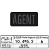 Velcro Transfronterizo Grande Personal de Seguridad Inglés Parche de Tela Bordado Insignia Decorativa Trasera Parche Transfronterizo