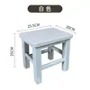 Taburete Bajo, Taburete Pequeño de Madera, Silla para Mesa de Café, Taburete en T de Madera Maciza, Taburete Cuadrado Pequeño, Taburete de Pesca, Taburete de Baile, Taburete para Lavandería, Taburete para Cambiarse los Zapatos
