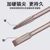 Cincel plano puntiagudo de cuatro hoyos con vástago cuadrado martillo eléctrico taladro percutor cincel en forma de U de dos hoyos y dos ranuras pick hexagonal pick eléctrico