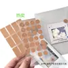Adesivos de cortiça marrom estilo Muji, materiais de decoração para diário, cartões pequenos, materiais de embalagem, adesivos universais