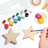 Pendente de madeira criativo de Natal decorações para casa pintado à mão adereços DIY acessórios para árvore de Natal artesanato em madeira