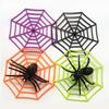Teia de Aranha Halloween Tricky Pequeno Brinquedo Decoração Ornamentos Colorido Teia de Aranha de Plástico Morcego Aranha