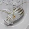 Colar de Orquídea de Sino Duplo Corrente de Clavícula Feminina All-match Girl Artístico Retro Novo Estilo Chinês Doce Elegante Pingente de Orquídea Pequena