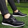 Nuevos Zapatos de Golf para Hombre para Exteriores Impermeables Resistentes al Desgaste Zapatos Deportivos Porosos Transpirables Antideslizantes Zapatos con Hebilla Giratoria