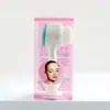 Lavado de Cara Manual Estilo Tiktok Limpiador Brocha de Maquillaje Belleza Doble Cara Masajeador Cerdas Suaves Cepillo Limpiador Silicona
