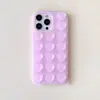 Funda para Teléfono con Ventosa y Purpurina en Forma de Corazón Adecuada para Apple 17Promax Estilo de Moda 16Ins 14Pro Creativa 15 Semitransparente