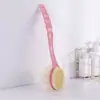 Cepillo de Baño Doble Cara para el Hogar con Mango Largo, Exfoliante para la Espalda con Cerdas Suaves para Adultos y Estudiantes, Adecuado para Uso en Dormitorio