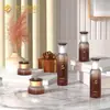 Conjunto de Cosméticos Frasco de Vidro Tônico Essência Frasco de Loção Material de Embalagem para Produto de Cuidados com a Pele Creme Creme Facial Frasco de Vidro Atacado