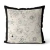 Funda de Almohada Floral de Lujo Ligero Estilo Francés para Sofá y Cabecero de Cama del Hogar, Cojín Blanco y Negro, Venta al por Mayor de Cojines para Sofá de Sala de Estar