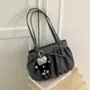 Bolso de Hombro Cruzado Retro de Gran Capacidad Transfronterizo con Pliegues Nuevo Otoño 2026 Estilo Coreano Casual para el Trabajo