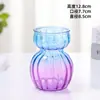 Jarrón Pequeño de Vidrio Transparente, Cerámica Estilo Vintage Ins Decoración del Hogar, Adorno de Arreglo Floral de Alta Gama, Disponible para Dropshipping