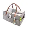 Bolsa de pañales de fieltro de gran capacidad transfronteriza, Bolsa de pañales engrosada para mamás, Bolsa de almacenamiento de juguetes