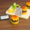 Juguete de Comida de Resina DIY Hamburguesa de Simulación Especial para Transmisión en Vivo Bolsa DIY Colgante Escena Accesorios de Juguete de Comida en Miniatura