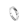 Anillo Vintage Apilado Yus para Hombre Anillo de un Solo Dedo Estilo Frío Personalidad de Nicho Tendencia Anillo Abierto para Dedo de Hombre