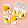 Lenço de Papel Amarelo Desenho Animado Cachorrinho Amarelo 3 Camadas 8 Folhas 9 Pacotes Embalagem Pequena Portátil Papel de Lenço Lenço Facial