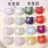 Resina UV fotosensible color cambiante ultravioleta lirio del valle gatito hecho a mano DIY making pulsera collar joyería accesorios materiales