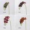Venta Directa de Fábrica: Orquídea Phalaenopsis Artificial Pequeña, Flor Artificial, Color Otoñal Maillard, Decoración para el Hogar, Accesorios para Arreglos Florales